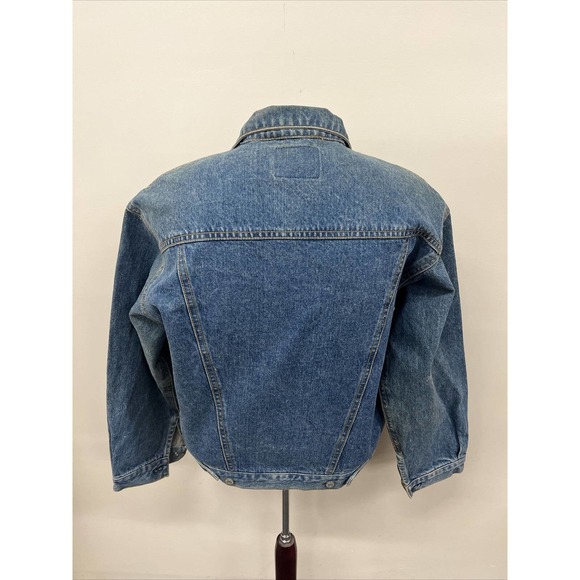 Vintage Gap Denim Jacket Mens X-Small Trucker Blue Medium Wash 90s Made in USA - Picture 3 of 11